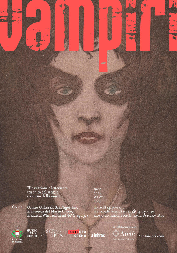 La locandina della mostra Vampiri a Crema